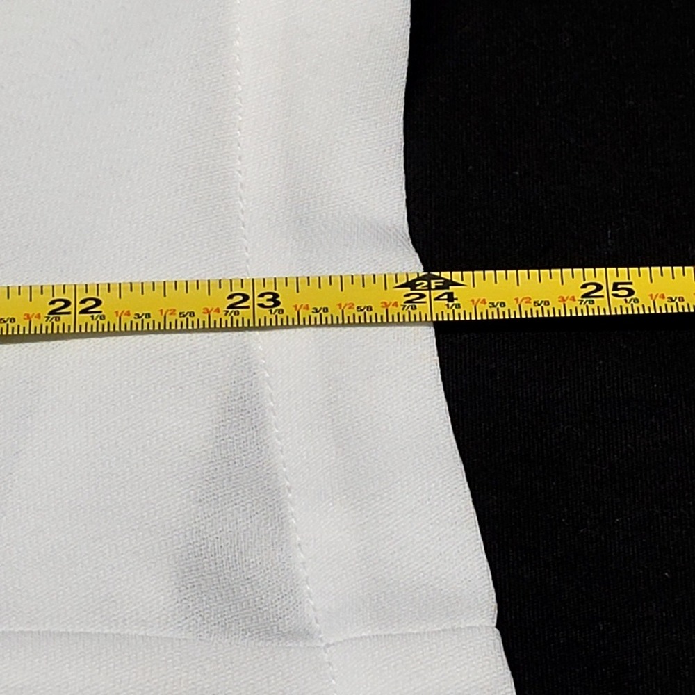 Vintage Liz Baker Button Down Blouse Womens 18 White Short Sleeve Camp Collar - Picture 6 of 7